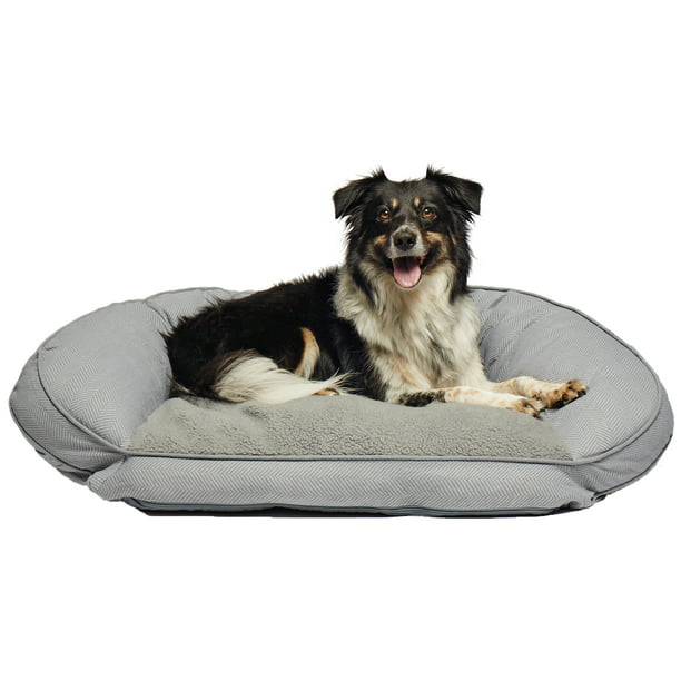 Hardworking person-ZHL Dog Beds Washable Pet Sofa Cat Bed Deluxe Soft Basket Cushion for Medium Small Dogs Orthopedic Fleece Thick Blanket Kennel Available in Multiple Colorsbrown-L